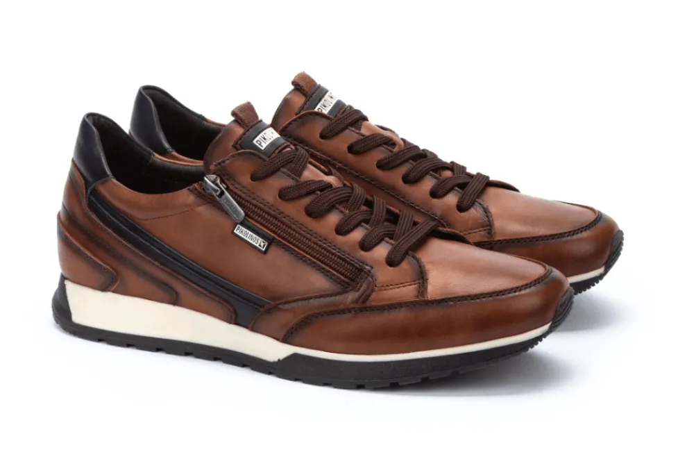 Pikolinos Cambil Leather Trainer<Men Casual