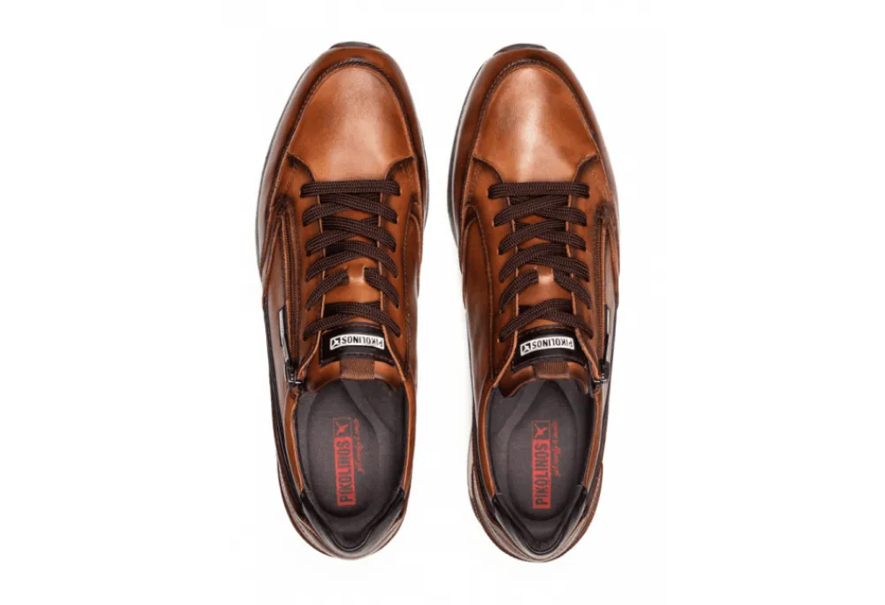 Pikolinos Cambil Leather Trainer<Men Casual