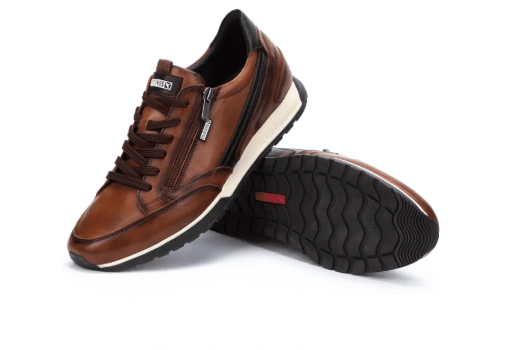 Pikolinos Cambil Leather Trainer<Men Casual
