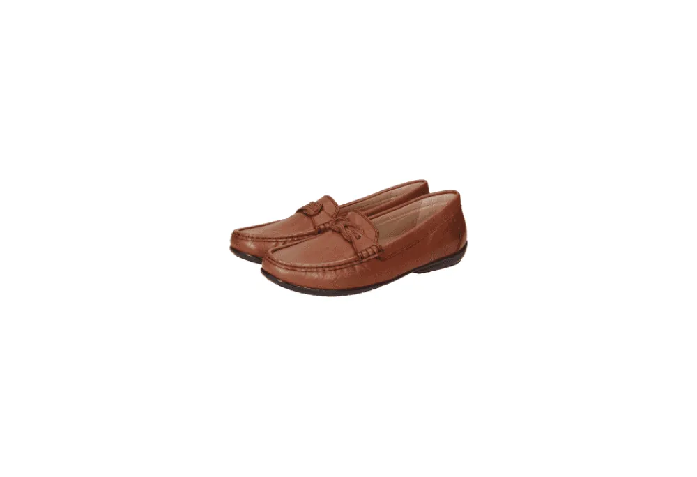 Sioux Cosetta Leather Moccasin<Women Loafers