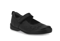 Start- Rite Pump Black Leather School Shoe<Girls School Shoes