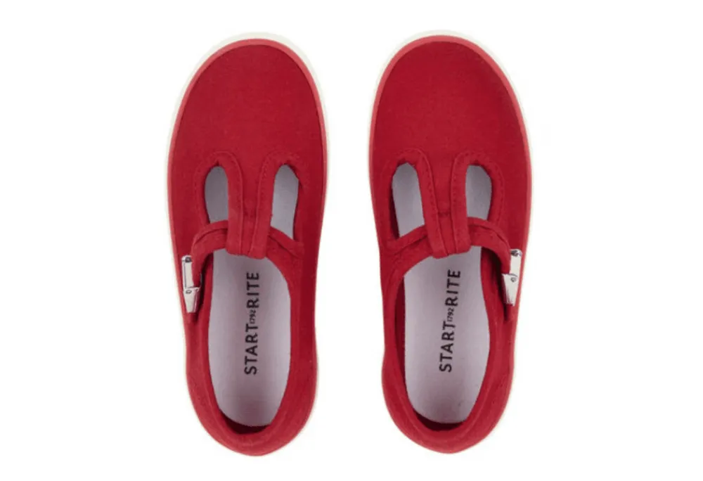 Start- Rite Treasure T-Bar Buckle Canvas Shoe<Boys Casual