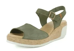 El Naturalista Wedged Heel Sandal<Women Sandals